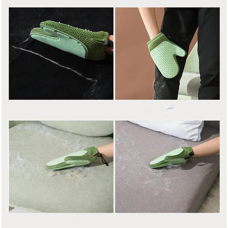 Silicone Massage Gloves and Pet Hair Removal Brushes Ma boutique